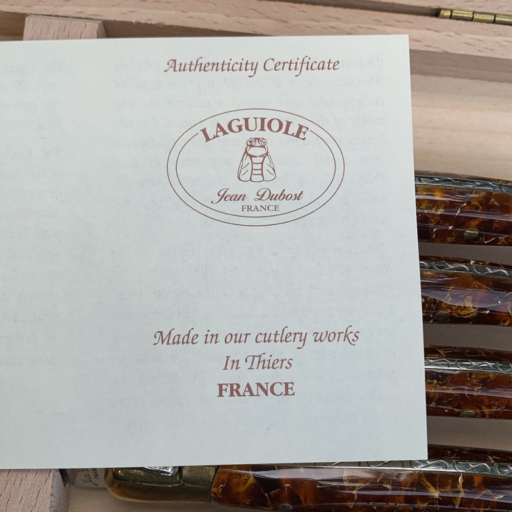 Laguiole Knives, Set of 6, New - Picture 4 of 12